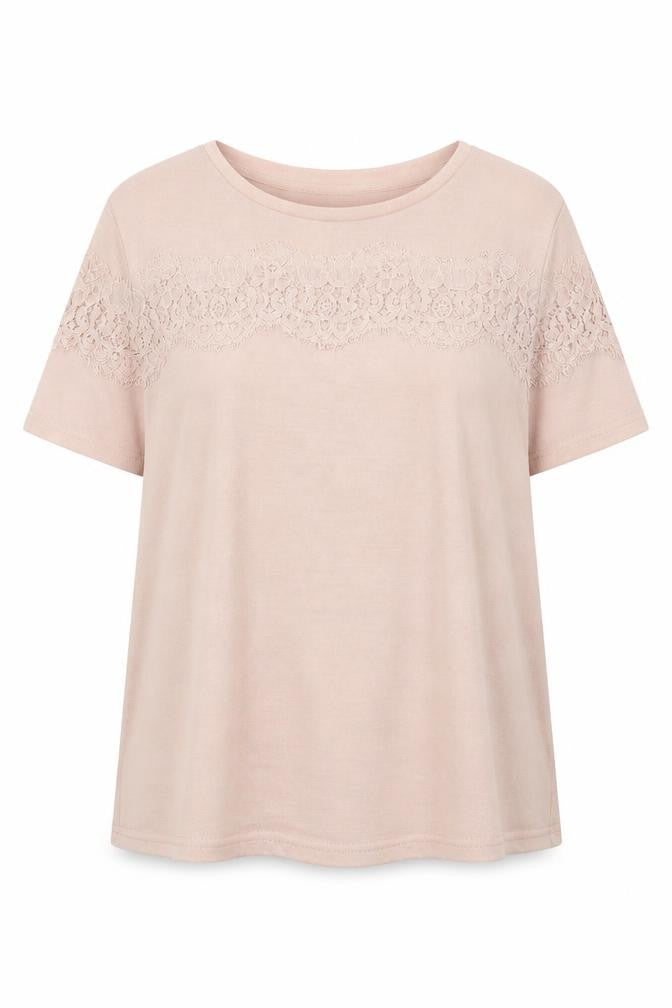 H&M Womens Ivory Floral  Jersey Blouse Size M
