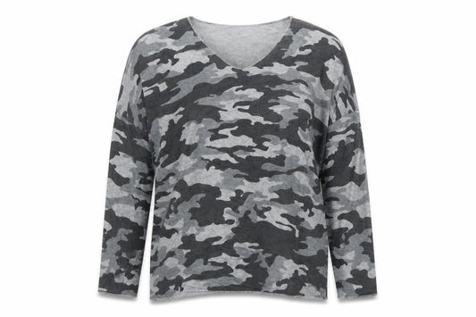 Apricot Womens Multicoloured Camouflage  Pullover Jumper Size S