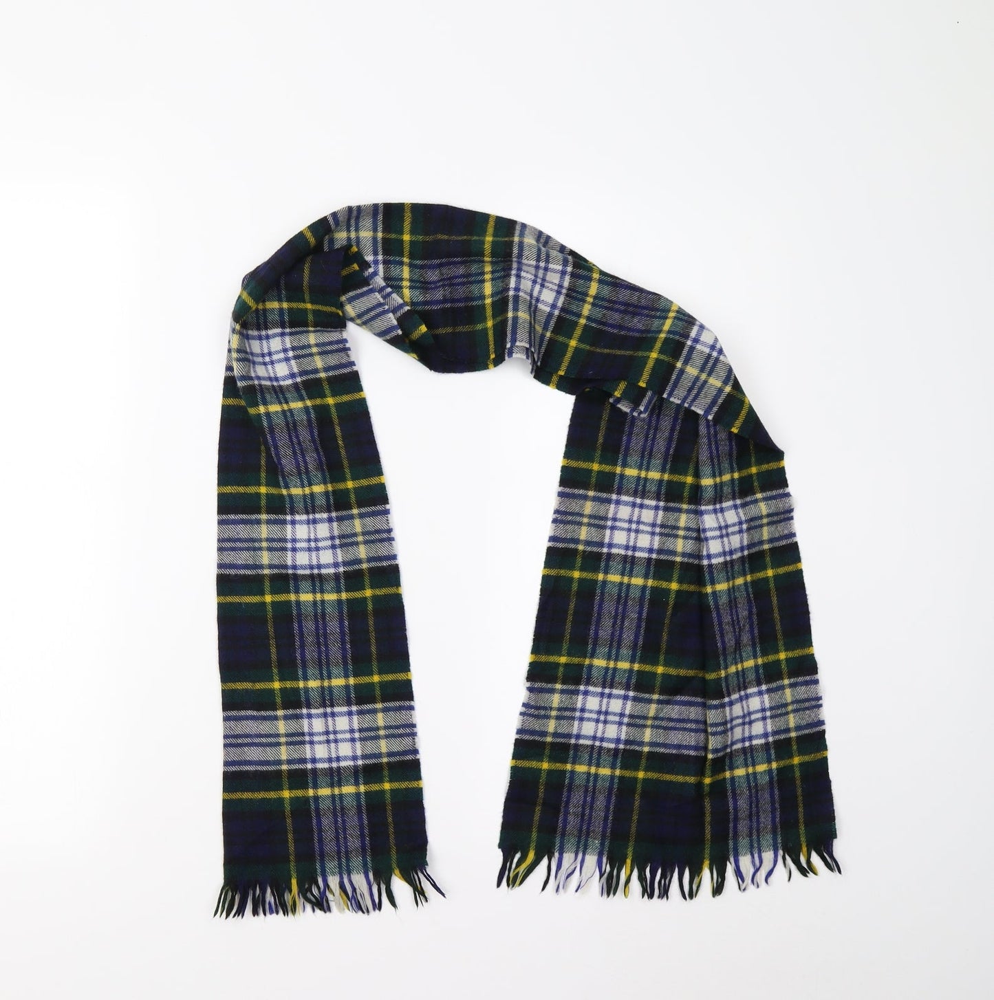 Preworn Unisex Multicoloured Check   Scarf