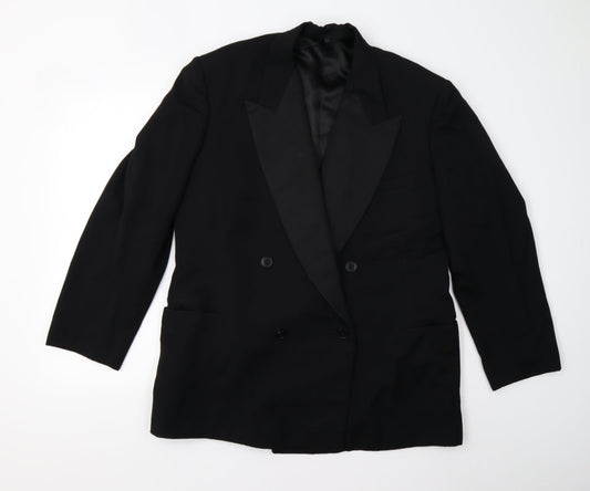 Preworn Mens Black   Jacket Suit Jacket Size 42