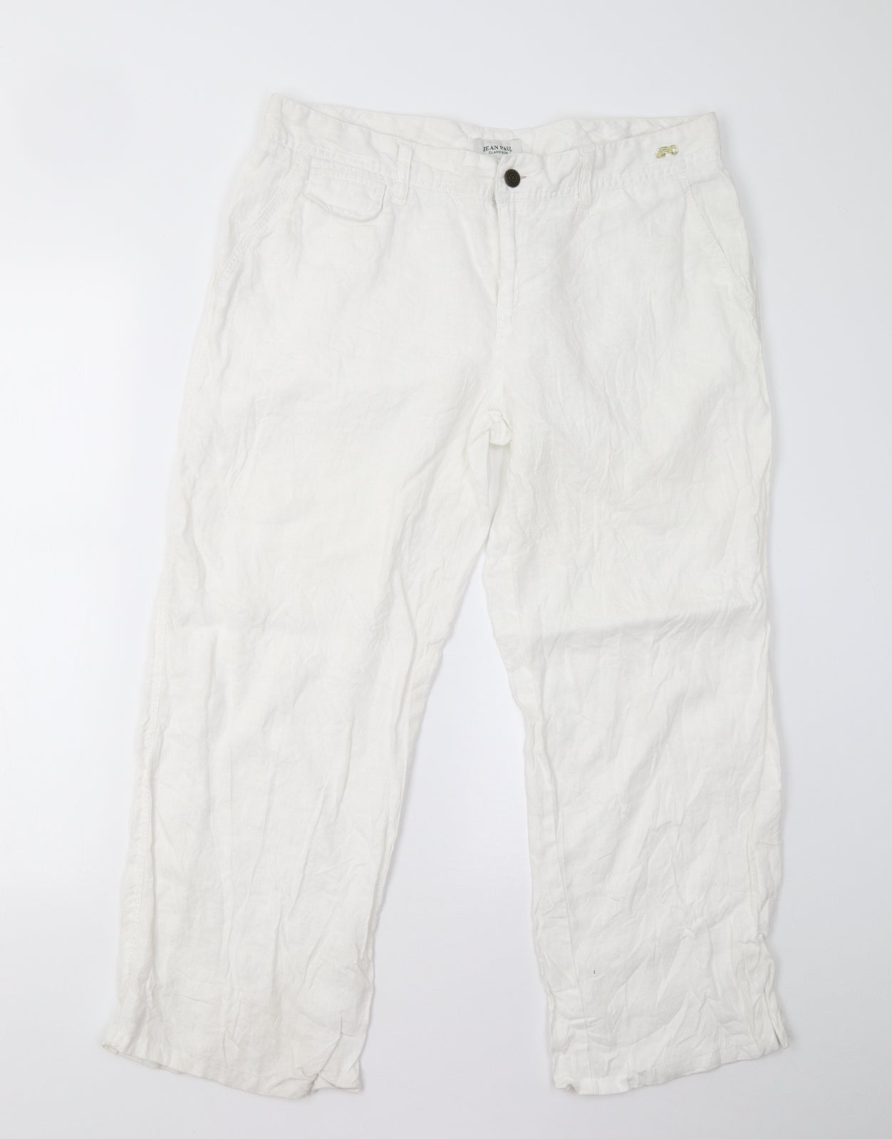 Jean Paul Classique Womens White   Trousers  Size XL L26 in
