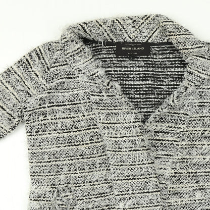 River Island Womens Multicoloured Striped  Cardigan Jumper Size 8