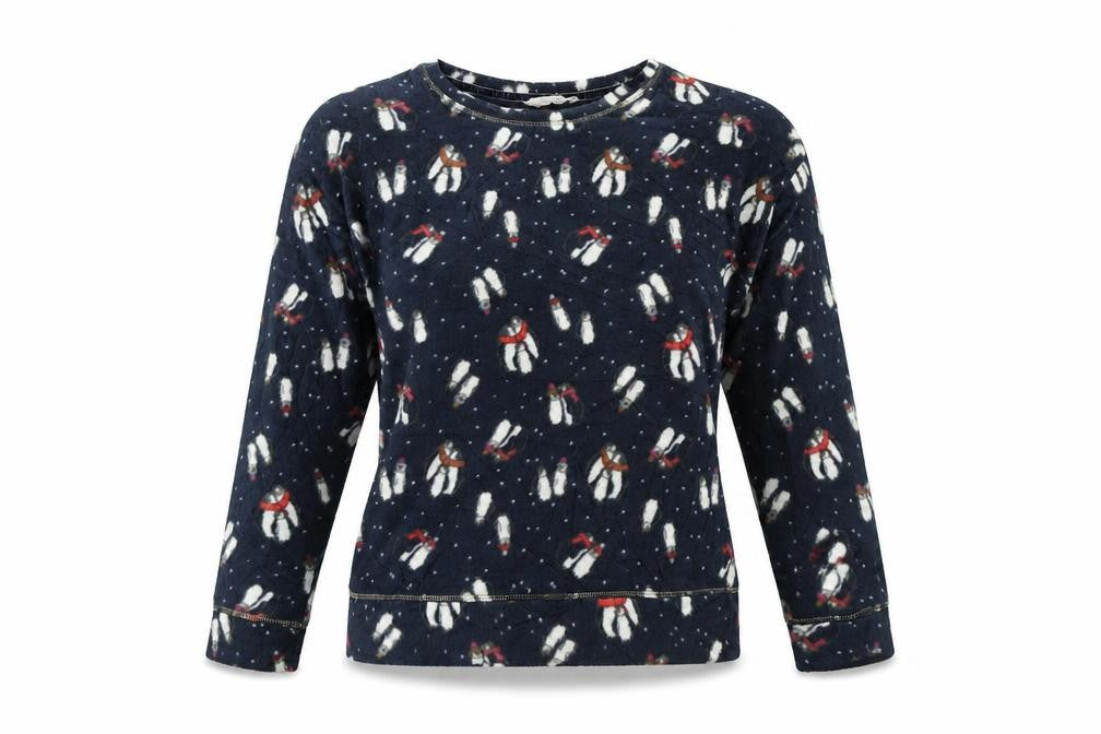 Marks & Spencer Womens Multicoloured    Pyjama Top Size S  - Christmas