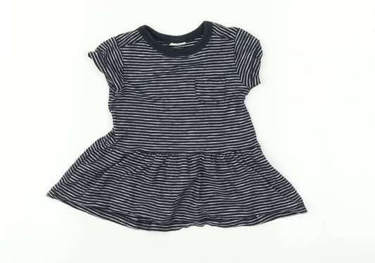 NEXT Baby Blue Striped  Fit & Flare  Size 3-6 Months