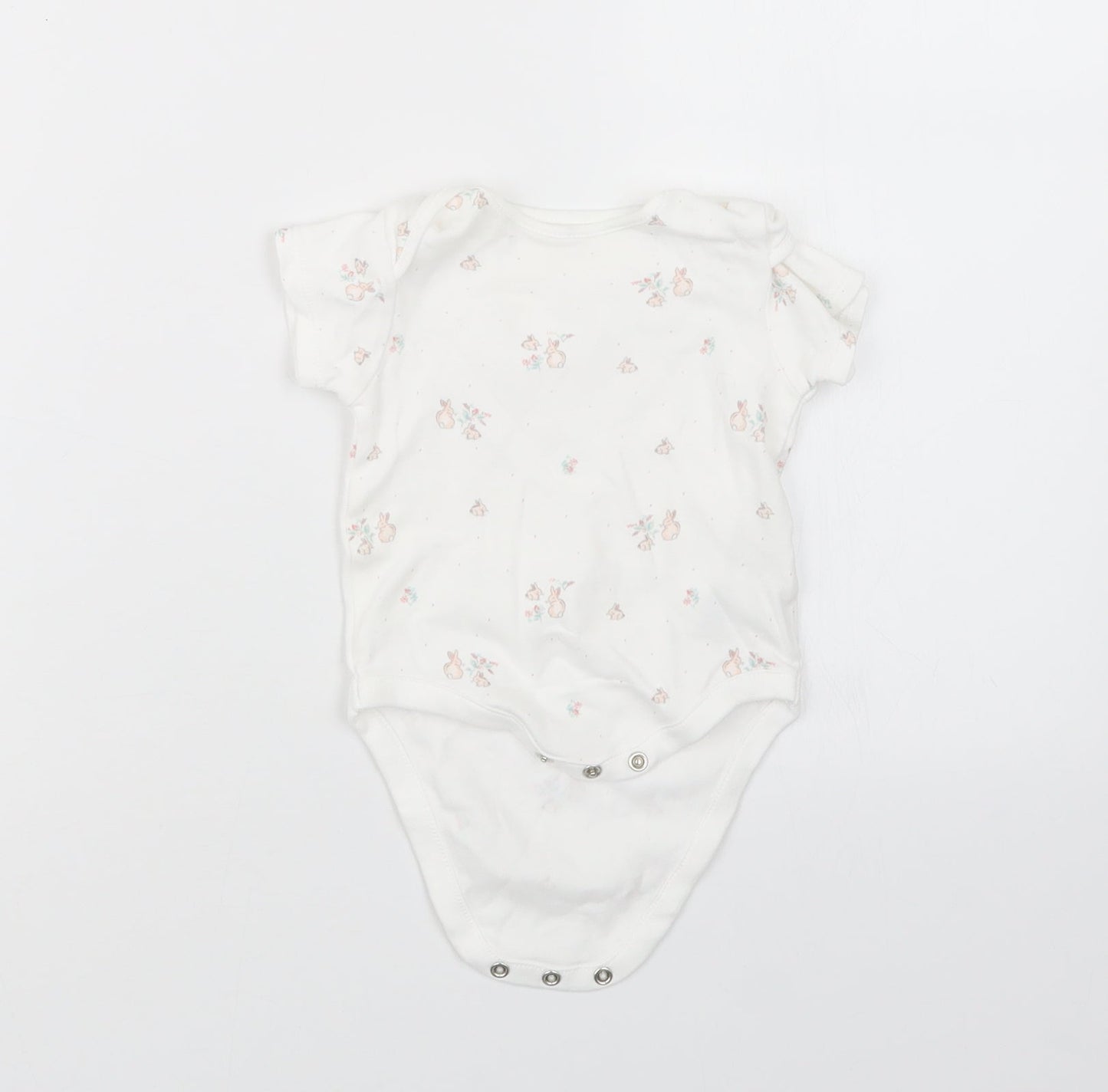 NEXT Girls White Geometric  Babygrow One-Piece Size 3-6 Months