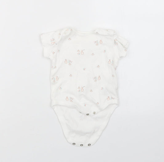 NEXT Girls White Geometric  Babygrow One-Piece Size 3-6 Months