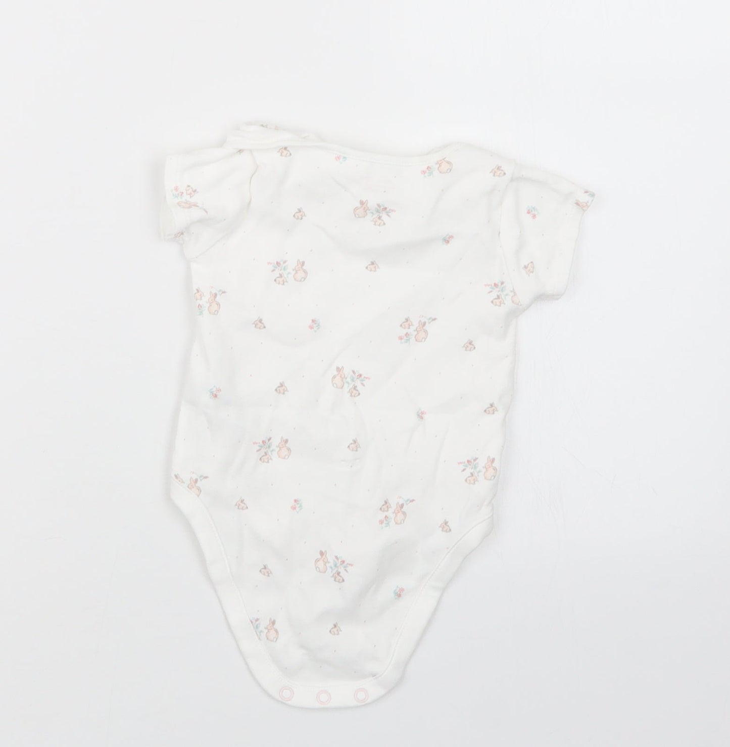 NEXT Girls White Geometric  Babygrow One-Piece Size 3-6 Months