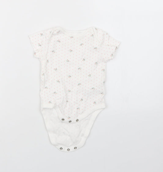NEXT Girls White Geometric  Babygrow One-Piece Size 3-6 Months