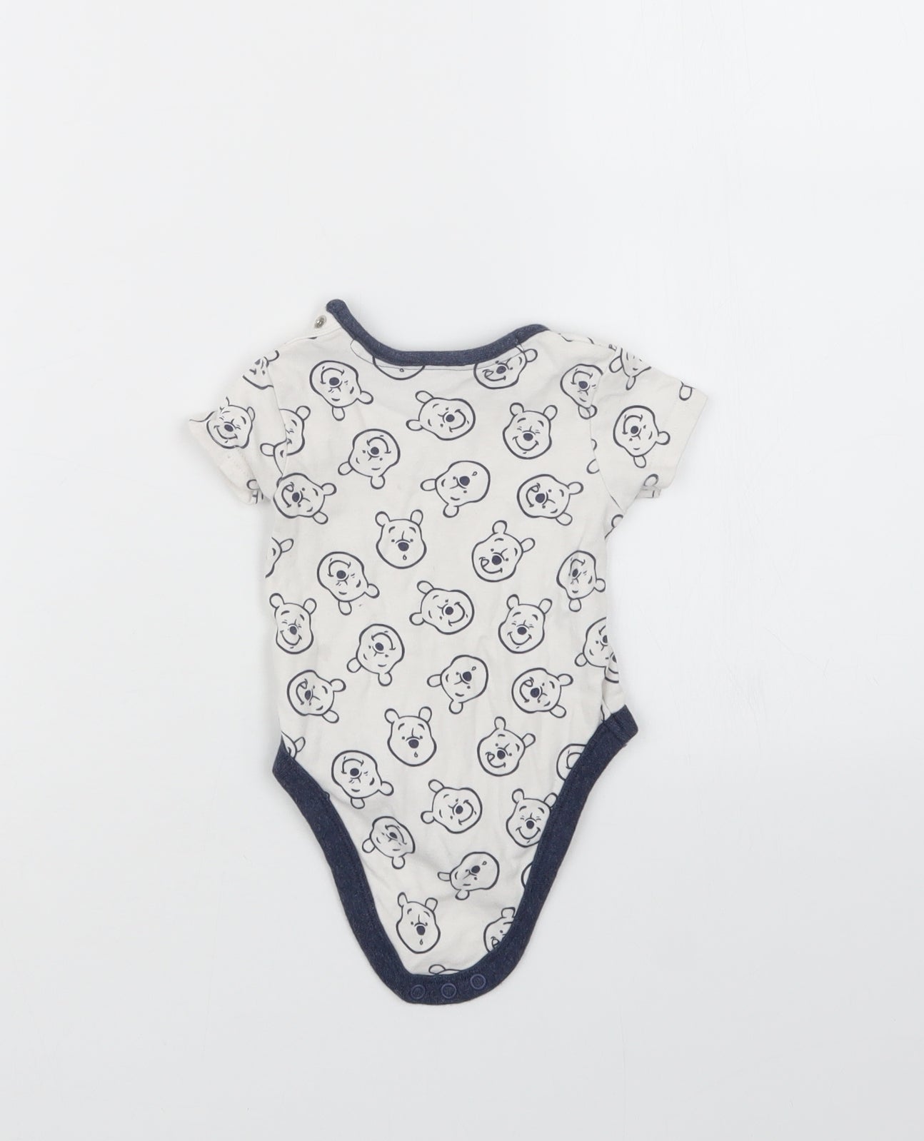 George Boys Blue Geometric  Babygrow One-Piece Size 3-6 Months  - Winnie the Pooh