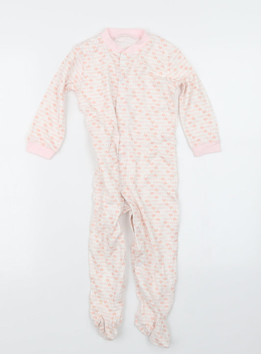 TU Girls Pink Geometric  Babydoll One Piece Size 18-24 Months