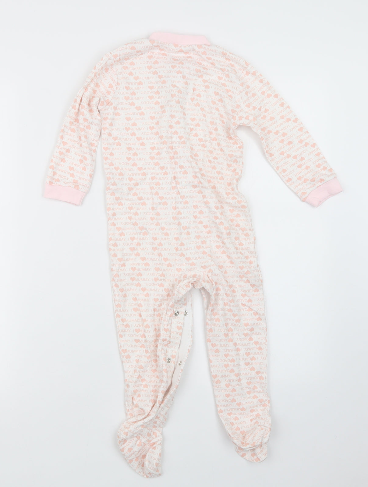 TU Girls Pink Geometric  Babydoll One Piece Size 18-24 Months