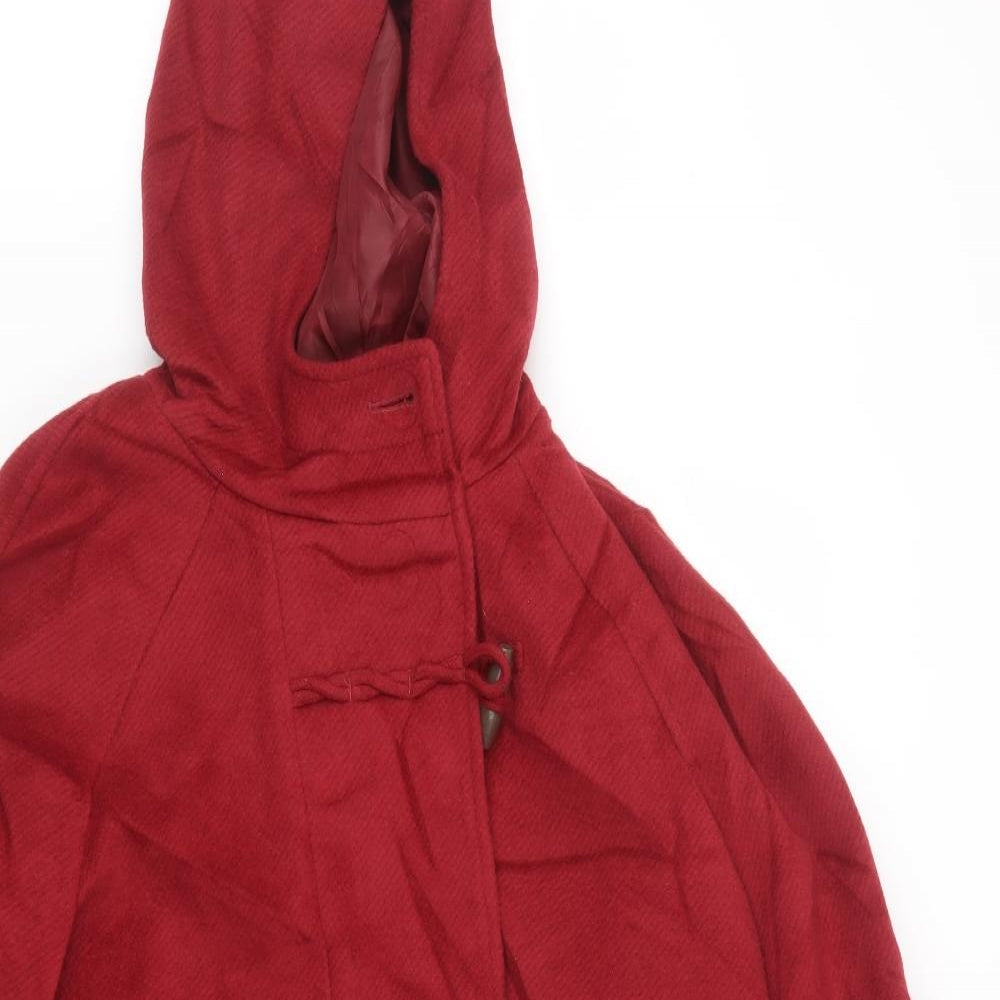 Marks and Spencer Womens Red   Pea Coat Coat Size 12