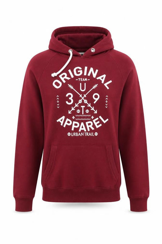 Cedarwood State Mens Red Pullover Hoodie Size S