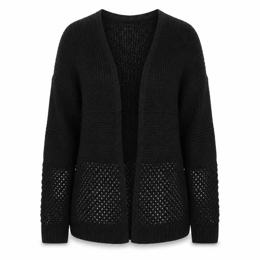 A Wear Womens Black  Knit Cardigan Jumper Size S