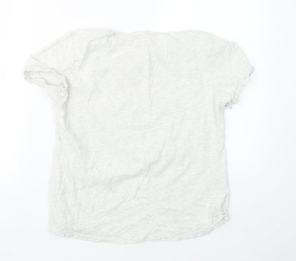 Marks & Spencer Womens Beige   Basic T-Shirt Size 10