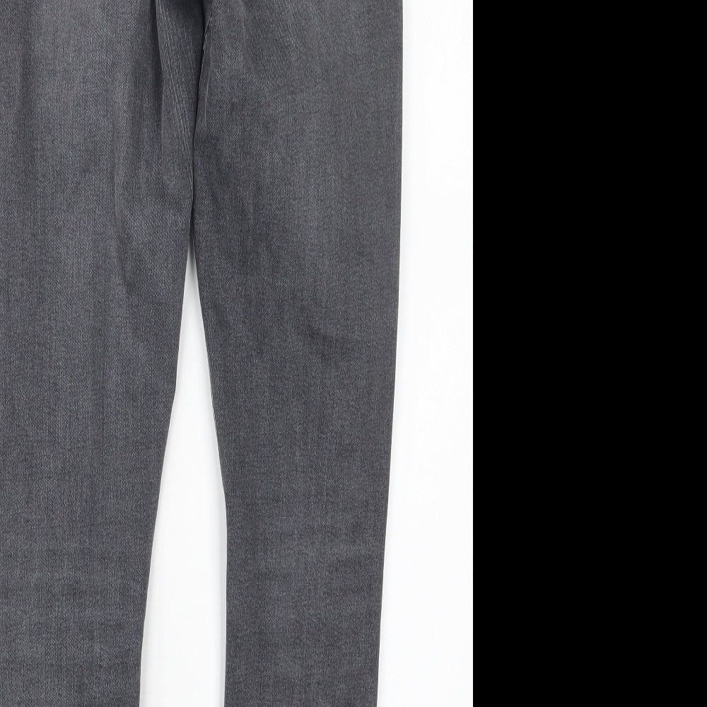 Topshop Womens Black  Denim Straight Jeans Size 28 in L28 in