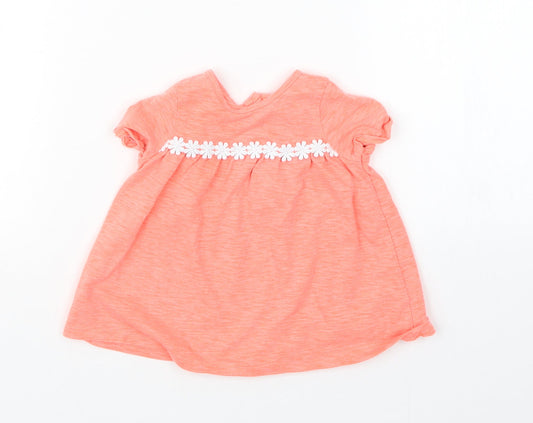 NEXT Girls Orange   Basic T-Shirt Size Newborn