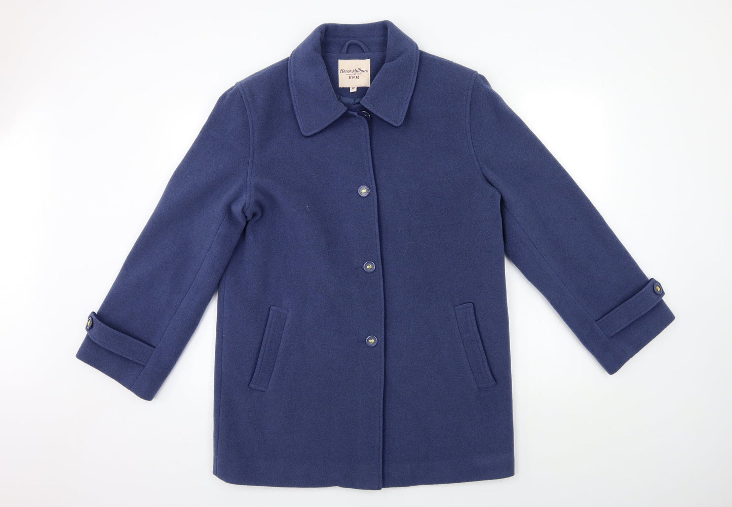 EWM Womens Blue   Overcoat Coat Size 12