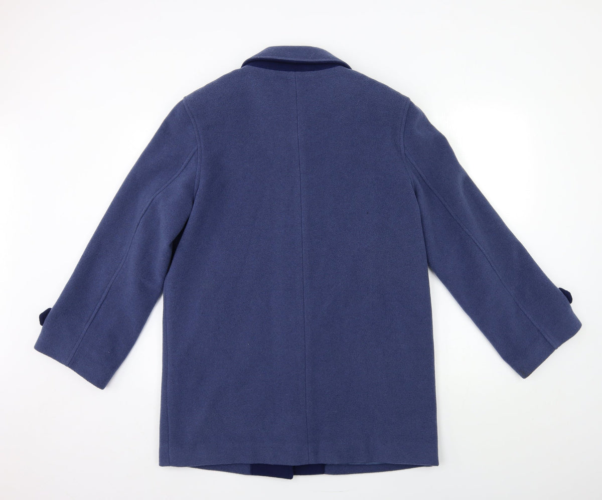 EWM Womens Blue   Overcoat Coat Size 12