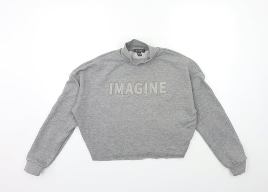 Primark Womens Grey   Pullover Sweatshirt Size 10