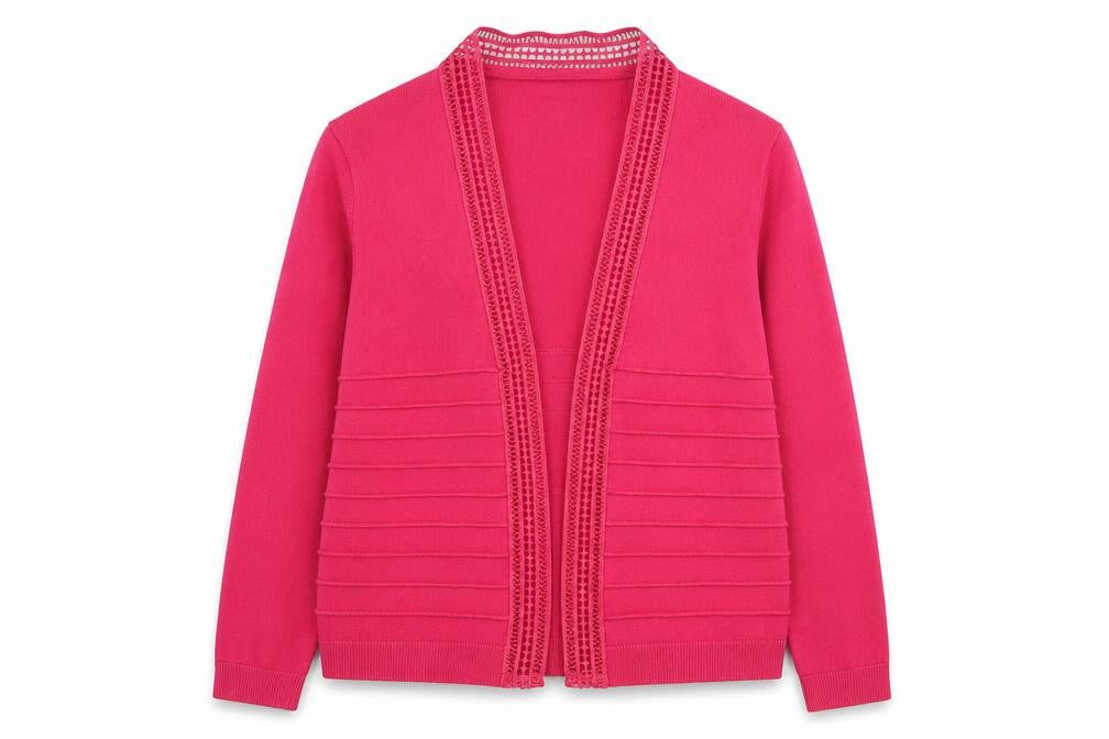 Soon Womens Pink  Knit Cardigan Jumper Size 12