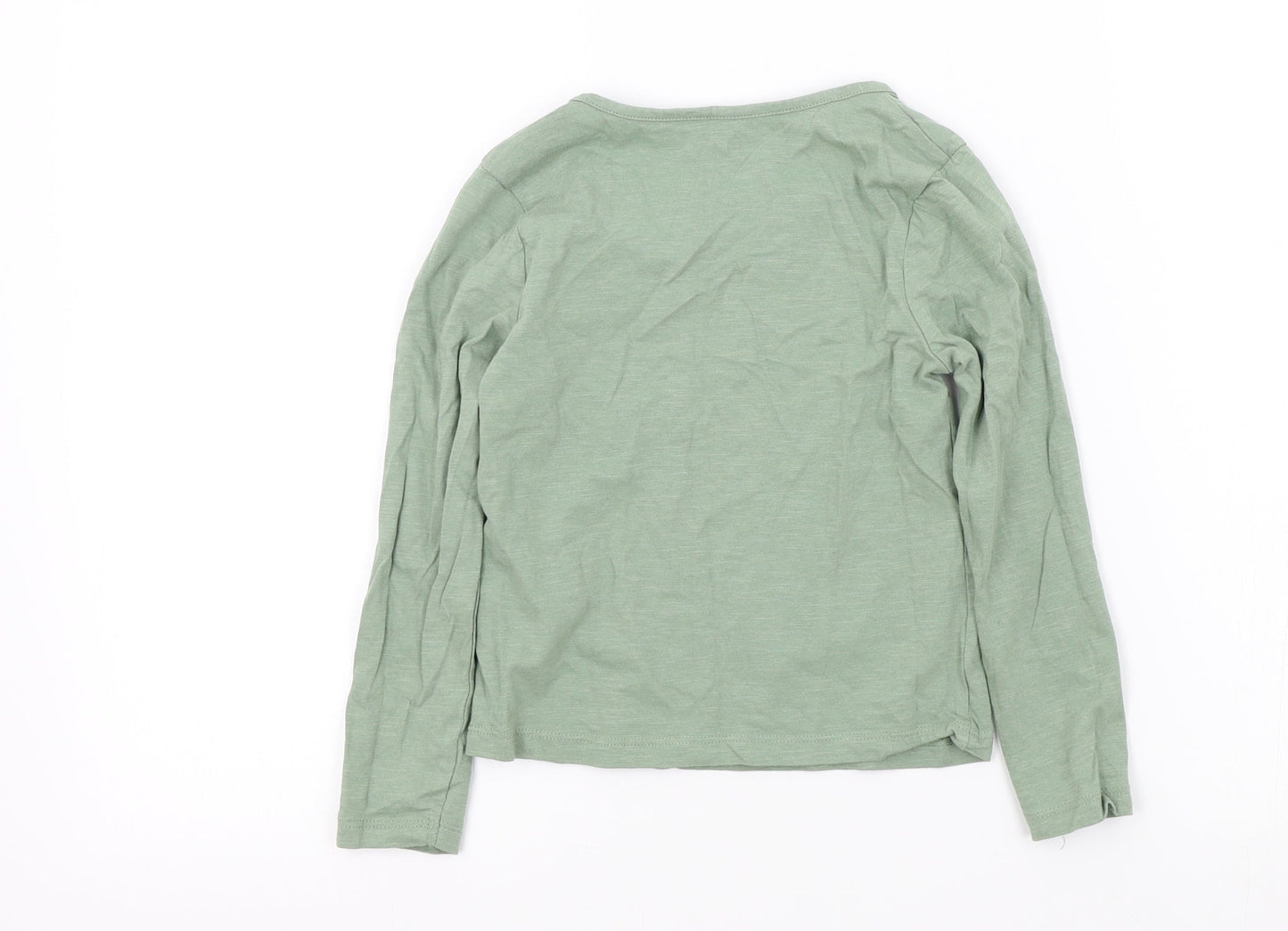 TU Girls Green Colourblock  Basic T-Shirt Size 6 Years
