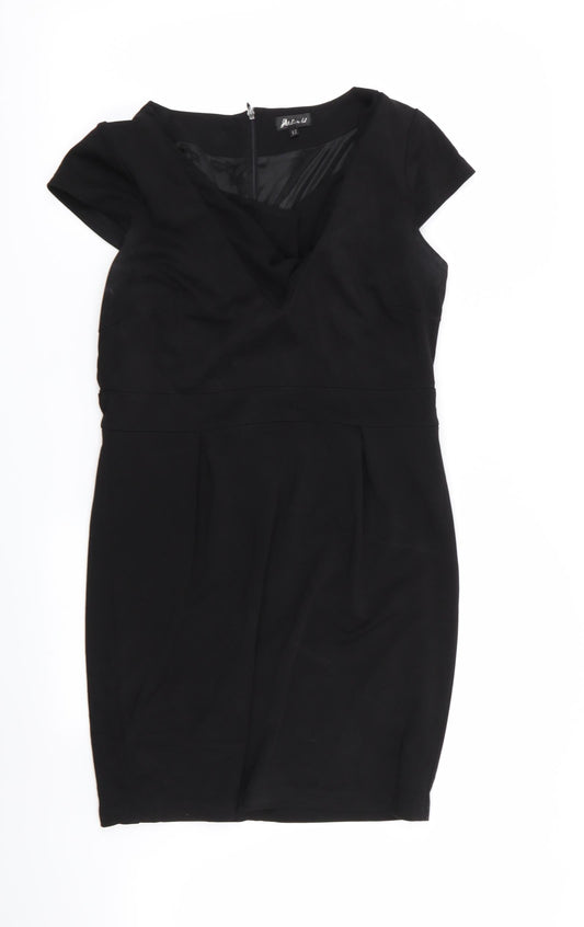 Atelier Womens Black Batik  A-Line  Size 12