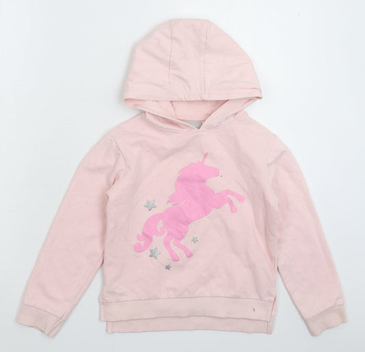 Matalan Girls Pink   Pullover Hoodie Size 8 Years