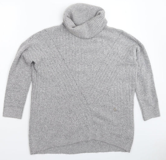 Marks and Spencer Womens Grey  Knit Pullover Jumper Size 8