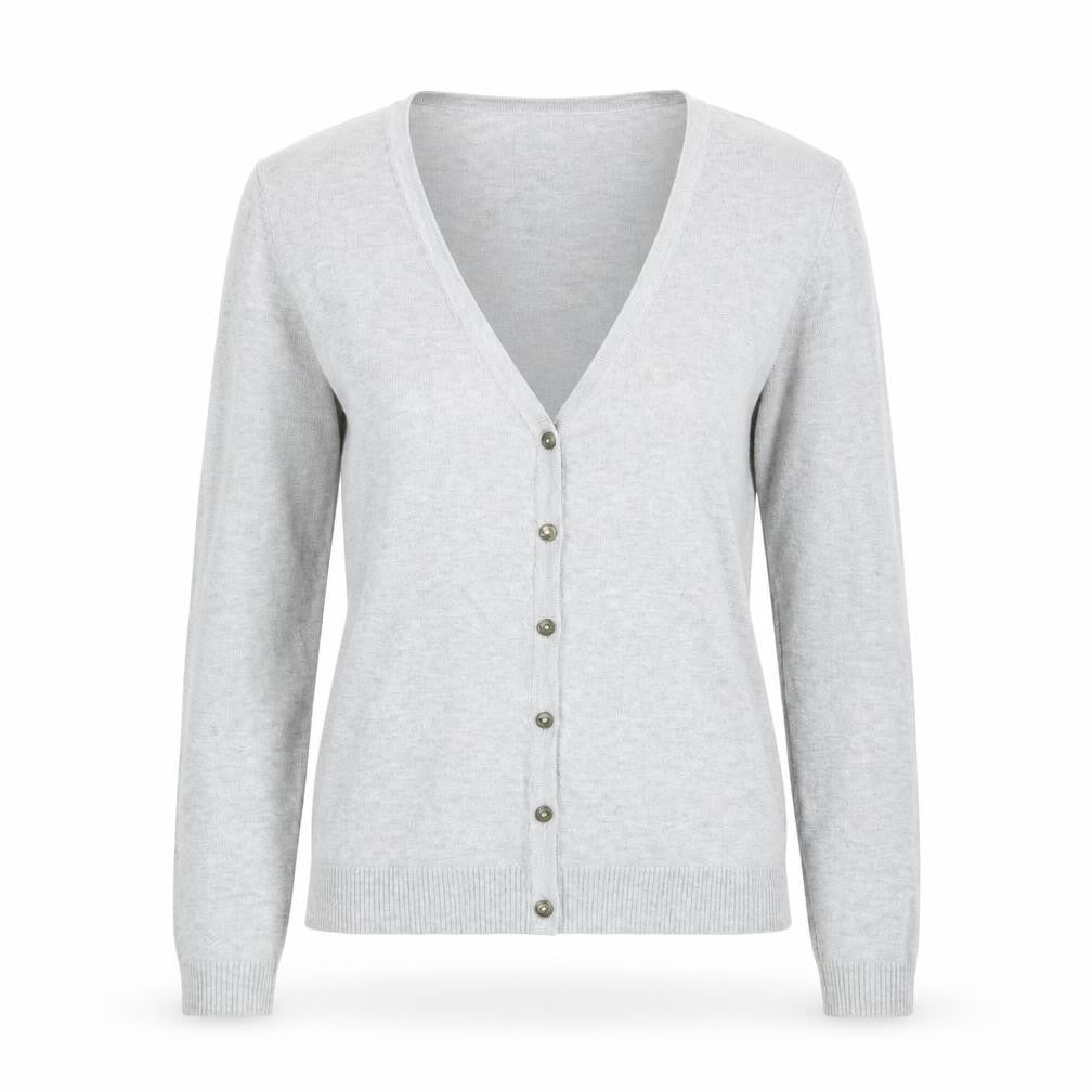 Metropolis Womens Grey  Knit Cardigan Jumper Size L