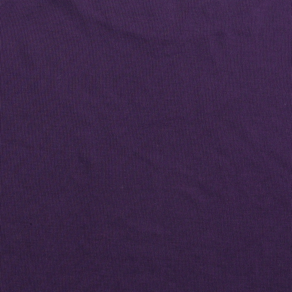 BM Womens Purple   Basic T-Shirt Size L  - Oversized