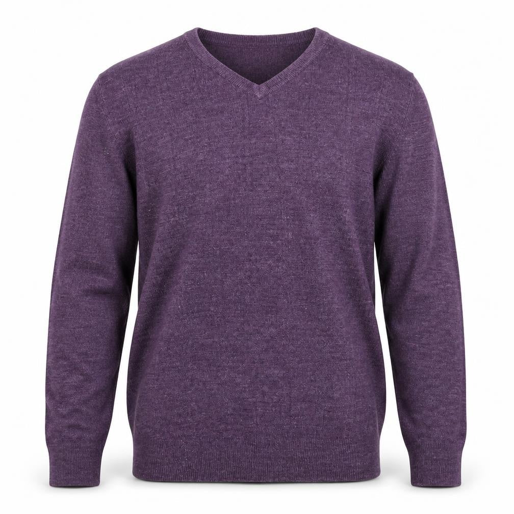 Thomas Nas Mens Purple  Knit Pullover Jumper Size S