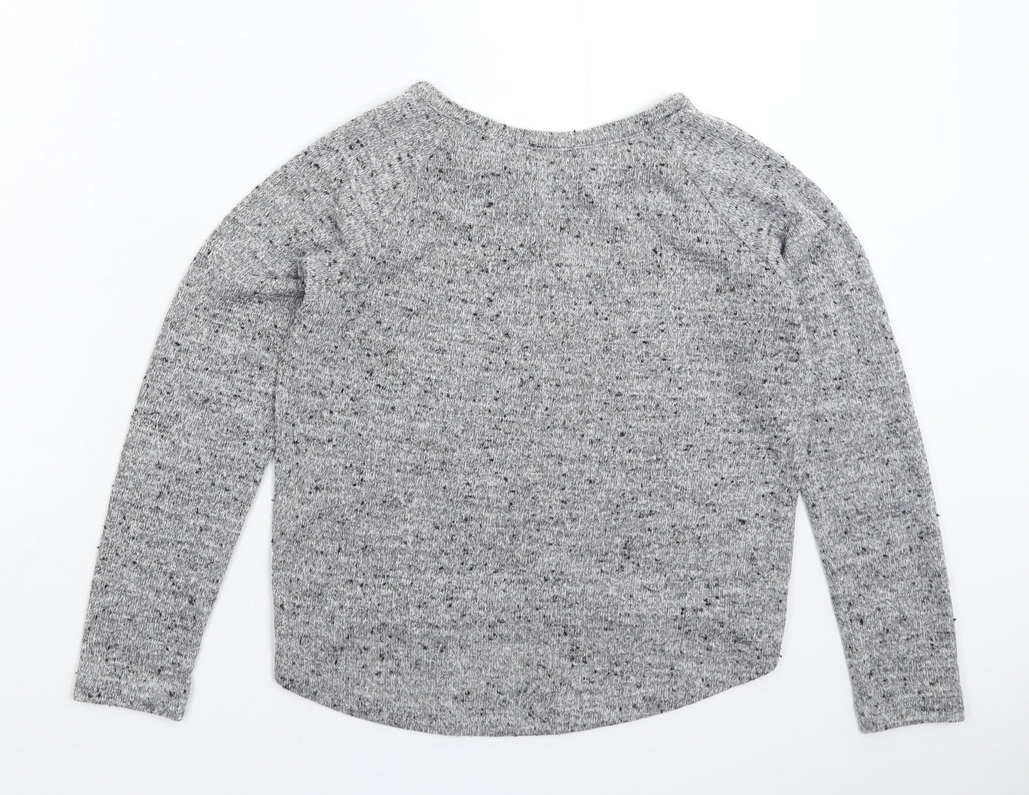 New Look Girls Grey  Knit Pullover Jumper Size 10-11 Years