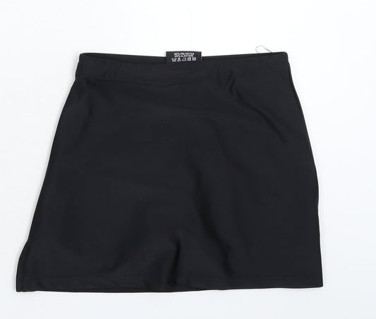 Falcon Womens Black   Mini Skirt Size 24 in