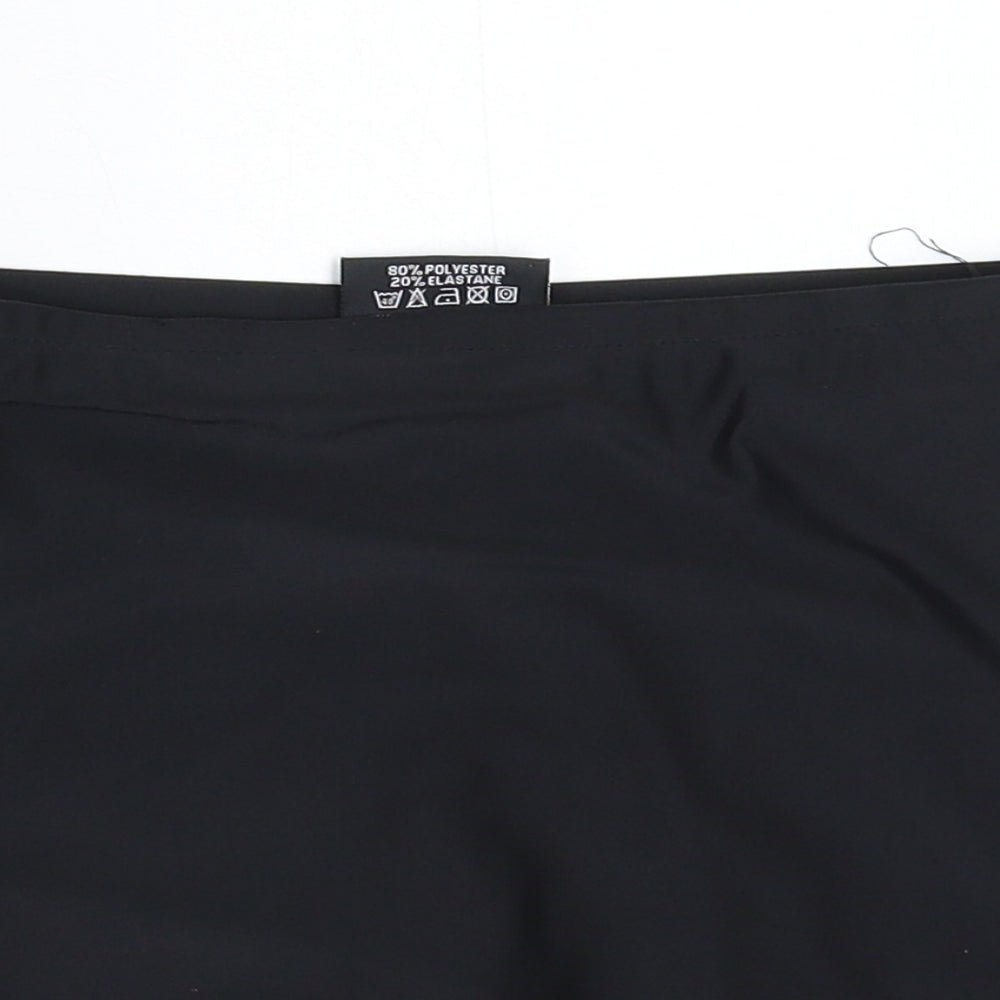Falcon Womens Black   Mini Skirt Size 24 in