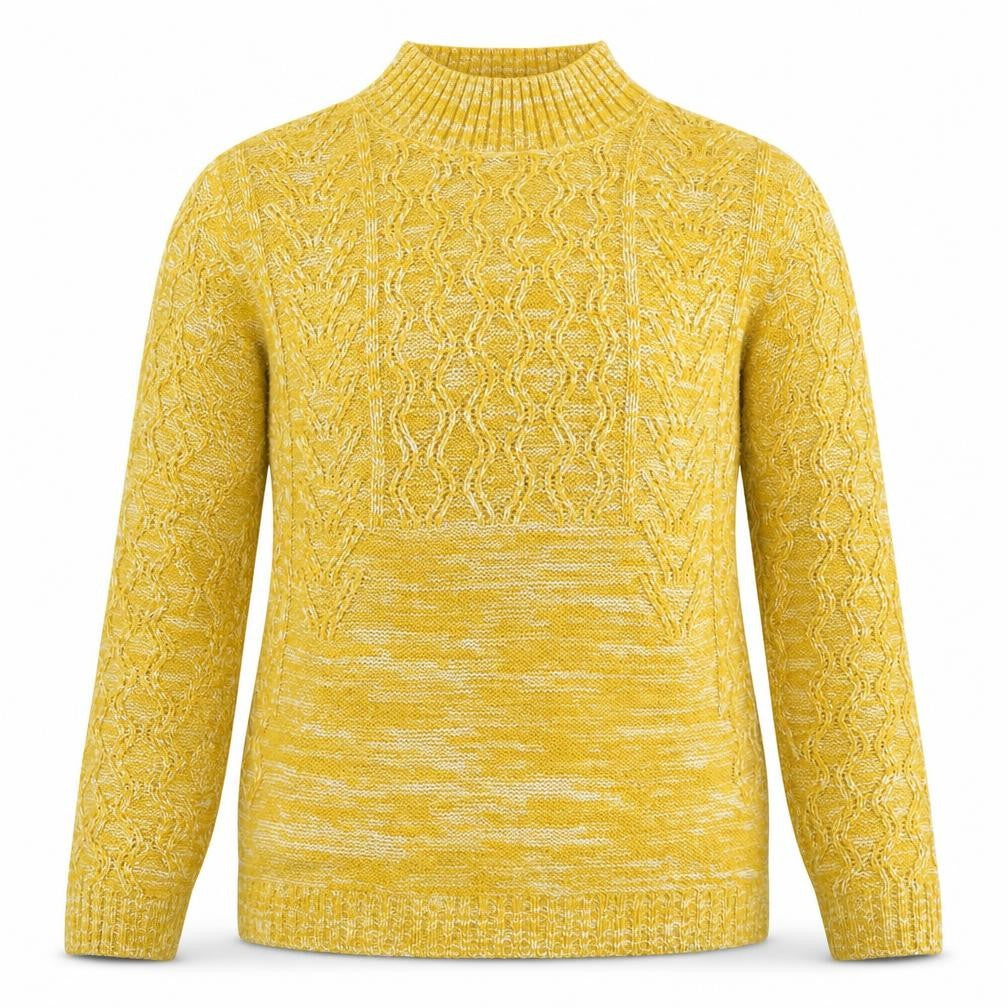 Papaya Womens Yellow  Knit Pullover Jumper Size S
