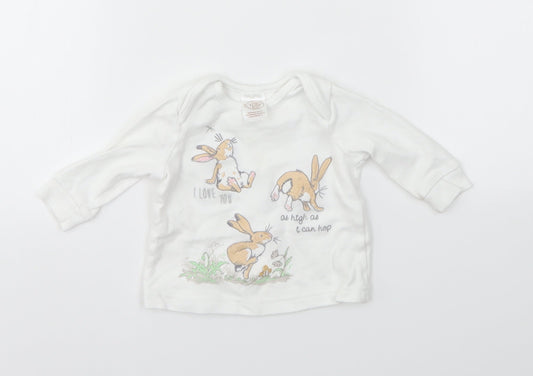 Matalan Girls White   Basic T-Shirt Size 3-6 Months
