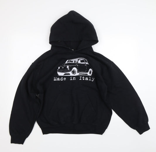 Gildan Mens Black   Pullover Hoodie Size M