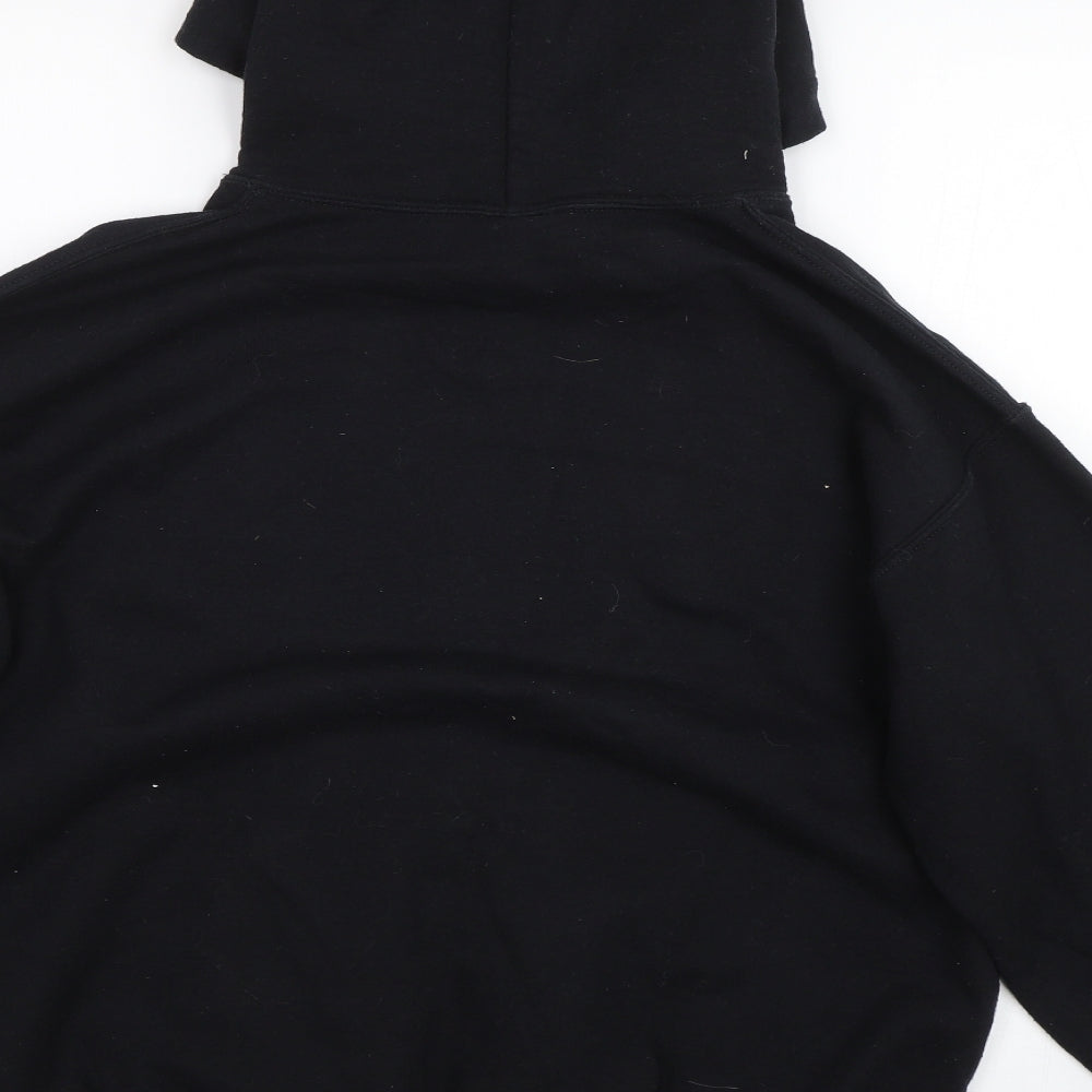Gildan Mens Black   Pullover Hoodie Size M