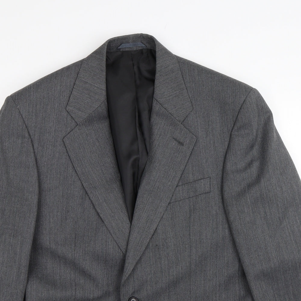 Burton Mens Grey Herringbone  Jacket Suit Size 40