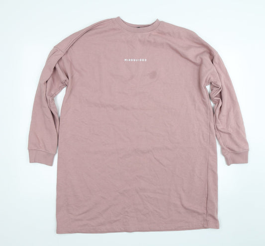 Missguided Womens Pink   Pullover Sweatshirt Size 12