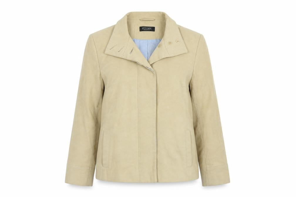 Principles Womens Beige   Overcoat Coat Size 12