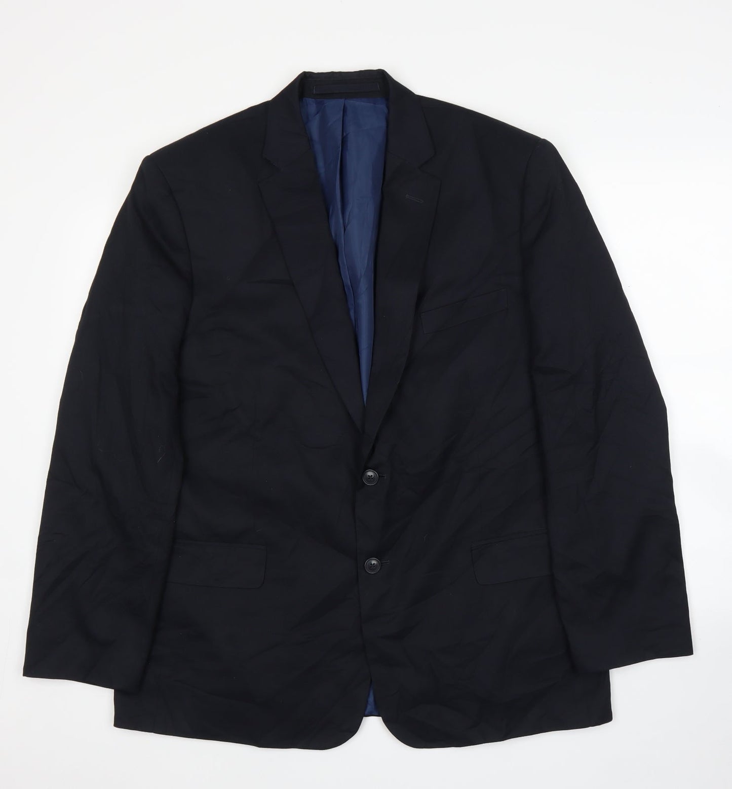 M&S Mens Blue   Jacket Suit Jacket Size 44