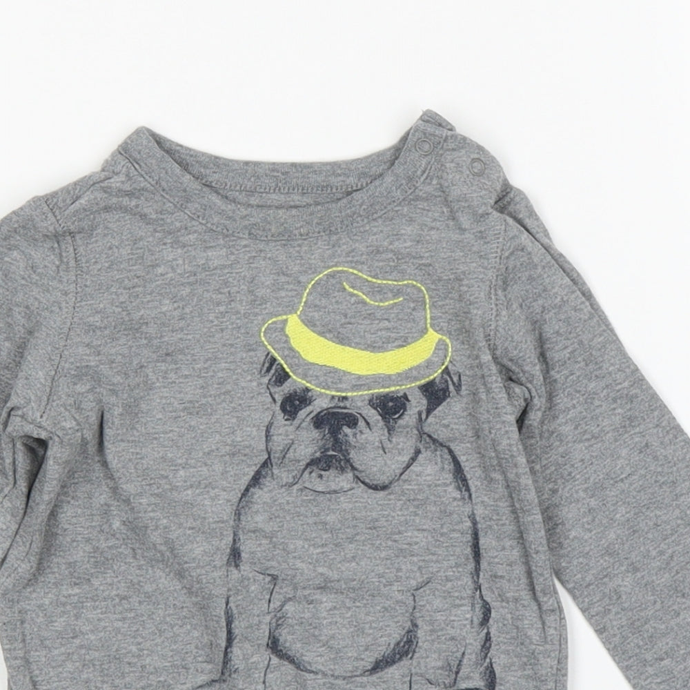 Gap Boys Grey   Babygrow One-Piece Size 12 Months