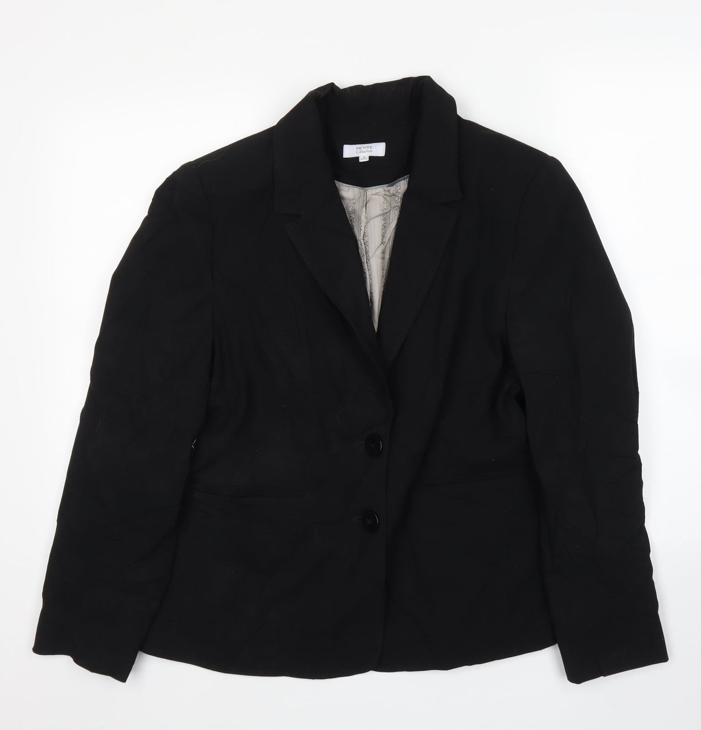 debe Womens Black   Jacket Blazer Size 14
