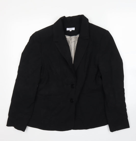 debe Womens Black   Jacket Blazer Size 14