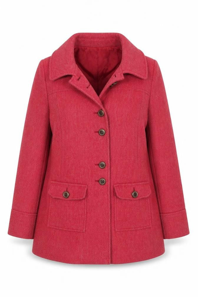 NEXT Womens Pink   Overcoat Coat Size 12