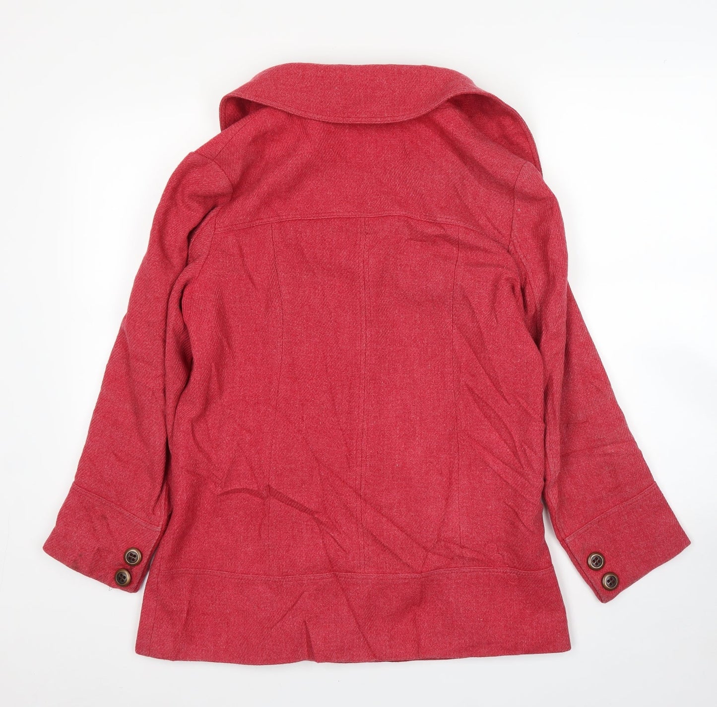 NEXT Womens Pink   Overcoat Coat Size 12