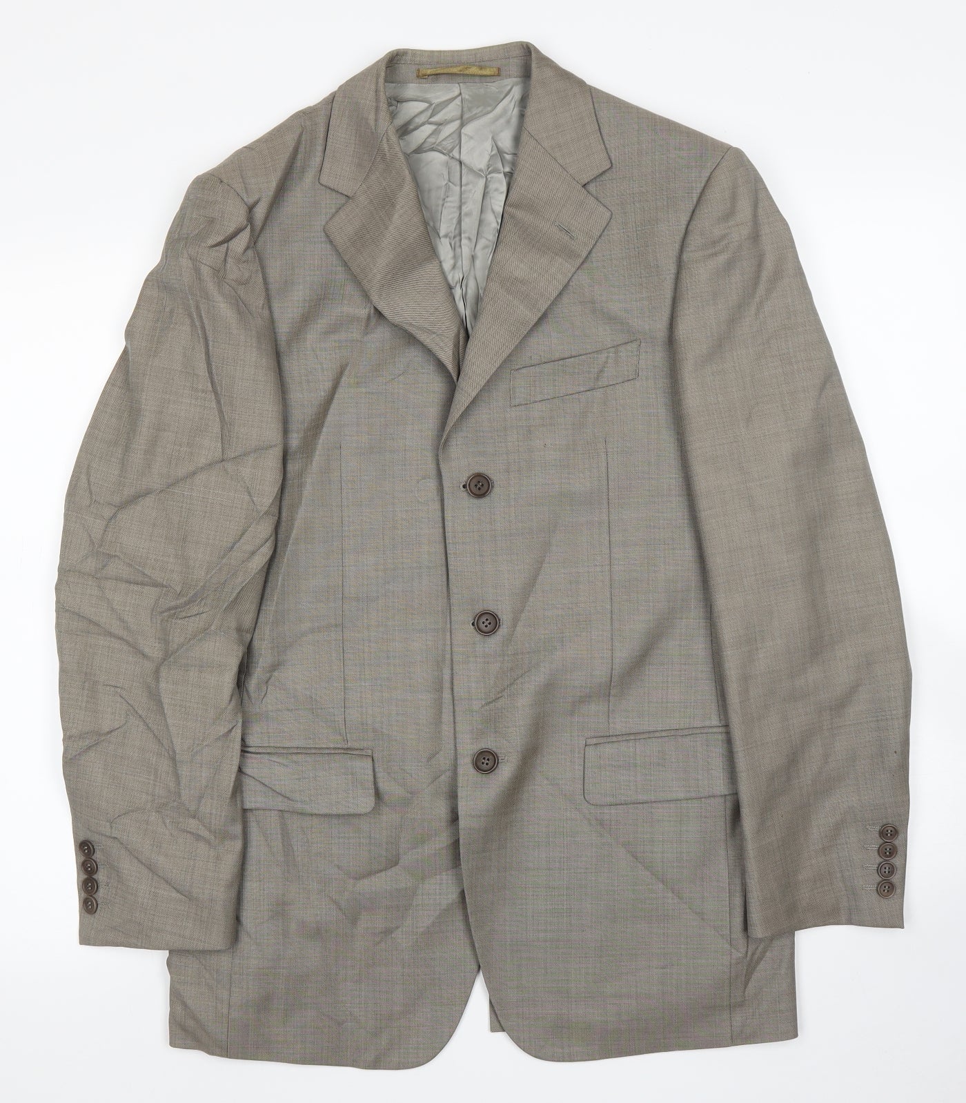 M&S Mens Beige   Jacket Suit Jacket Size 38