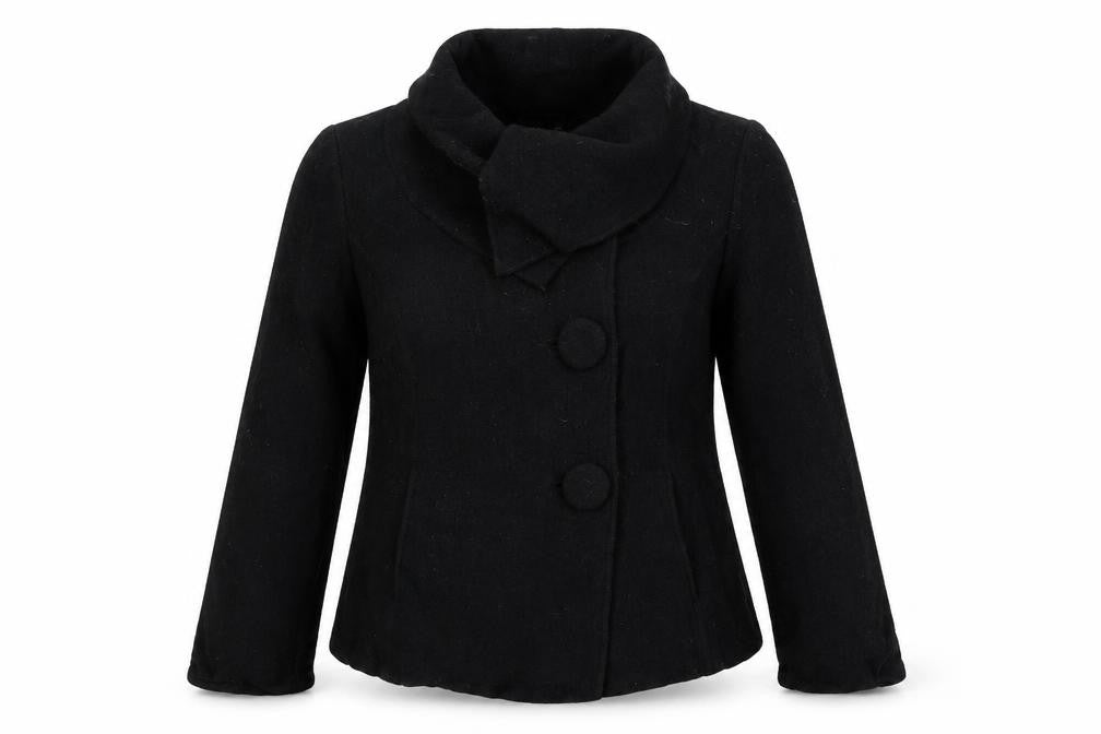 light  Womens Black   Jacket Coat Size S